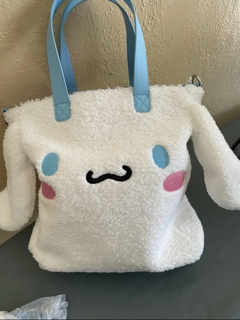 Loungefly Cinnamoroll Sherpa Tote Bag With Coin Purse